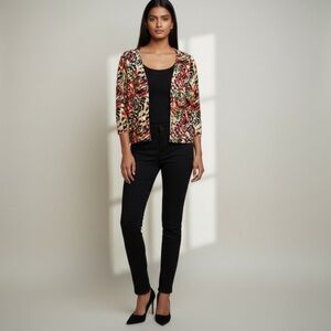 Ruby Rd. Multicolour Abstract Cardigan  size Large  
NWOT